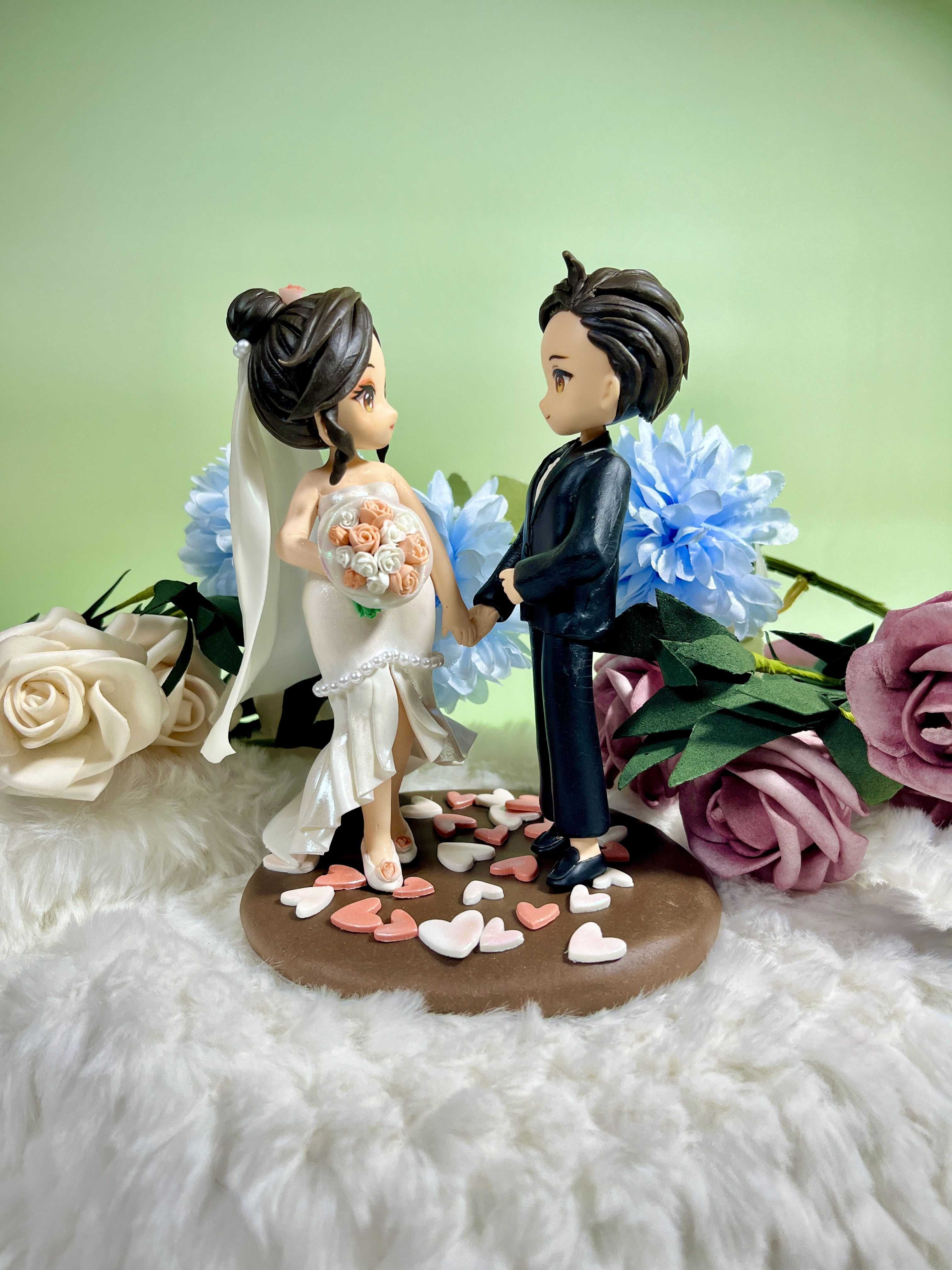 Handmade Wedding Cake Toppers (15cm)