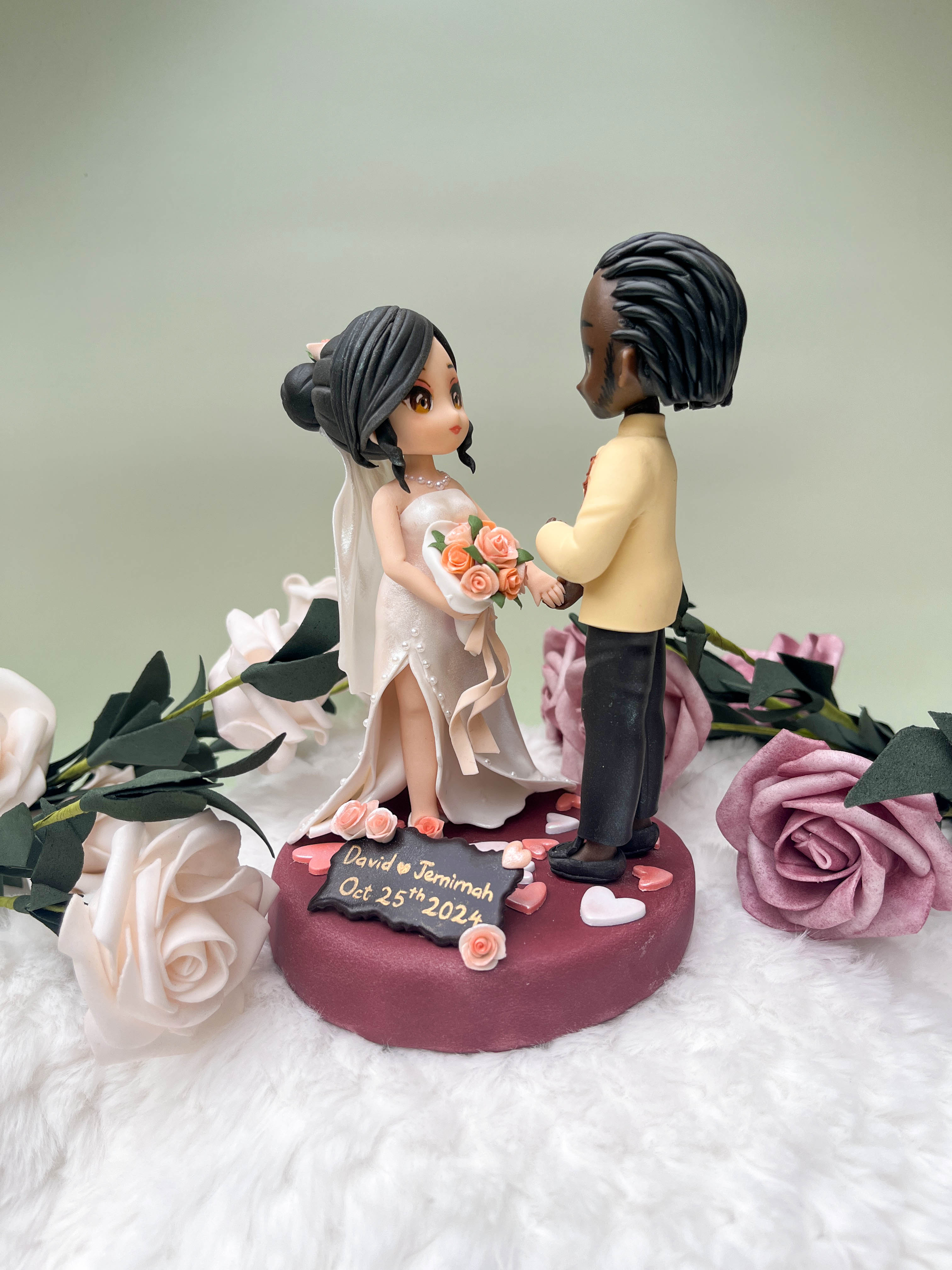 Handmade Wedding Cake Toppers (15cm)