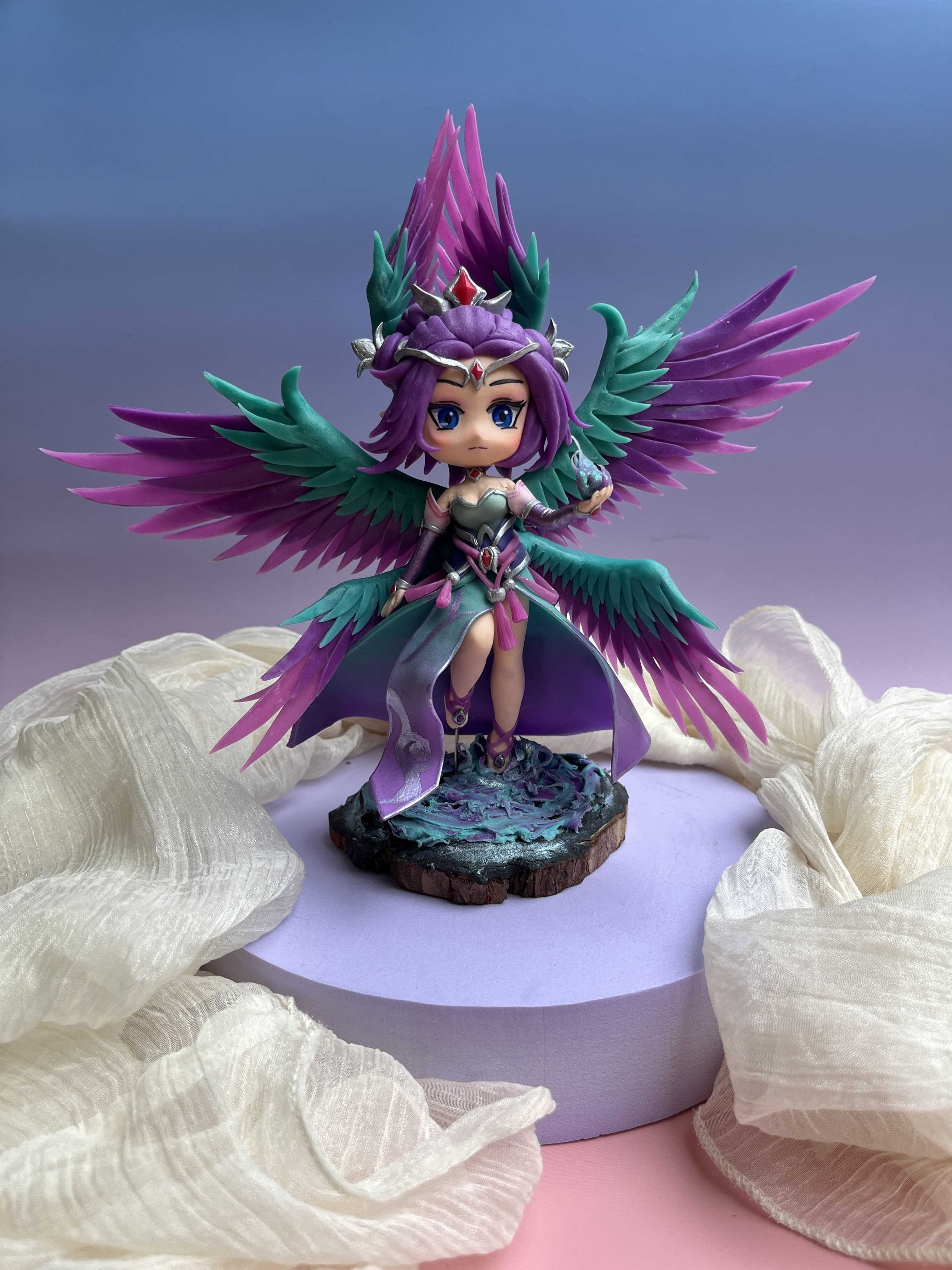 Dark Sorceress Queen Custom Clay Figurine